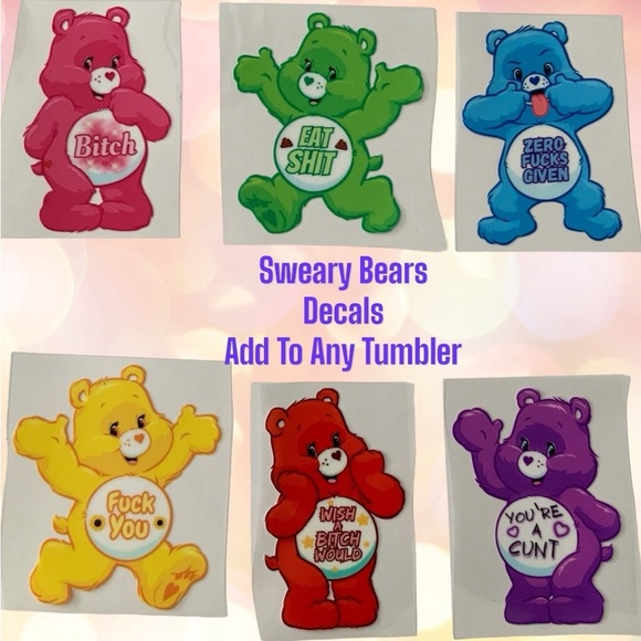 Sweary Bear Tumblers… 30 oz Stainless Steel Double Walled Hit or Cold for Hours - Picture 3 of 11